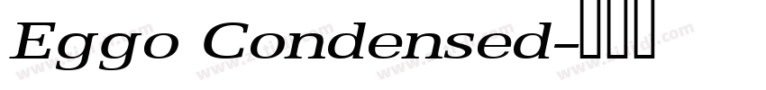 Eggo Condensed字体转换